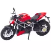 LEAN TOYS Sporta motocikls Metāls Gaismas Skaņas Sudraba elementi Sarkans 1:12