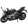LEAN TOYS Sporta motocikls Metāls Gaismas Skaņas Melns 250 SR 1:12