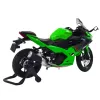 LEAN TOYS Sports Motorcycle Metal Lights Sounds Green 1:12