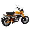 LEAN TOYS Motocikls Retro Classic Metal Lights Yellow 1:12