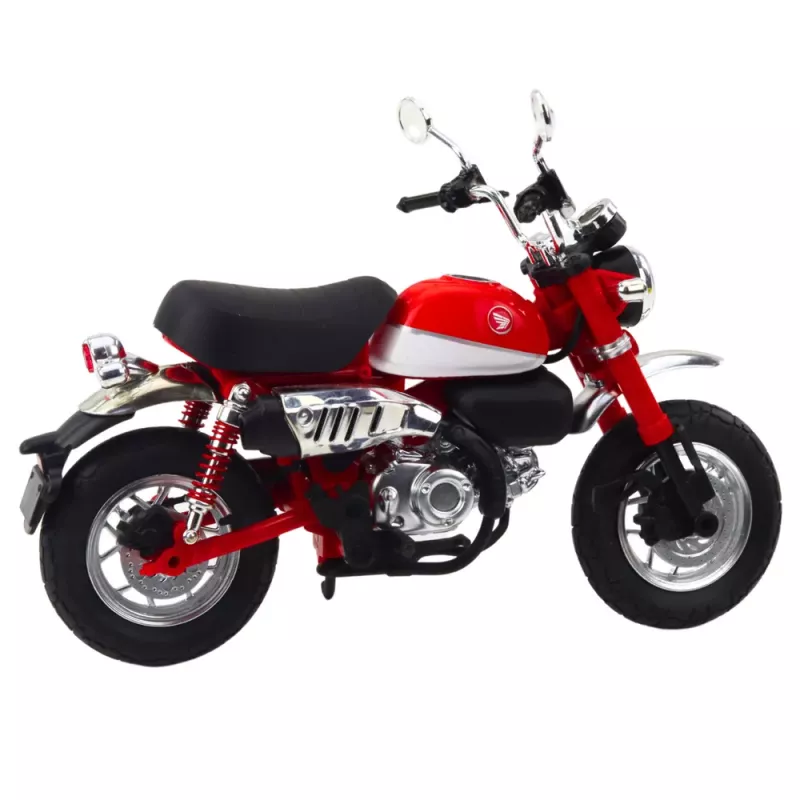 LEAN TOYS Motocikls Retro Classic Metāla Gaismas Sarkanā 1:12