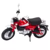 LEAN TOYS Motocikls Retro Classic Metāla Gaismas Sarkanā 1:12