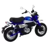LEAN TOYS Motocikls Retro Classic Metal Lights Blue 1:12