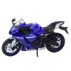 LEAN TOYS Sporta motocikls Metāls Gaismas Skaņas Tumši Zils R1 1:12