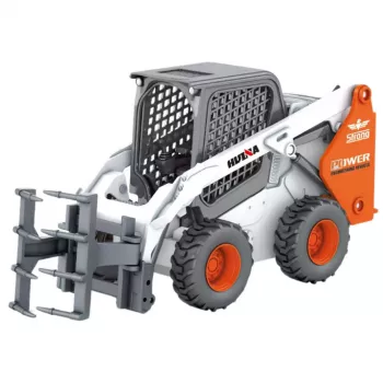 Huina 22754 Riteņu iekrāvējs ar satvērēju Metāls Balts 1:50 Lietā metāla modelis