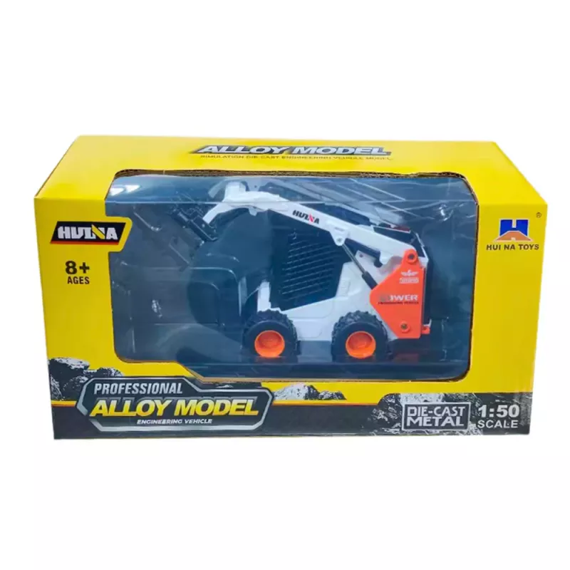 Huina 22754 Riteņu iekrāvējs ar satvērēju Metāls Balts 1:50 Lietā metāla modelis