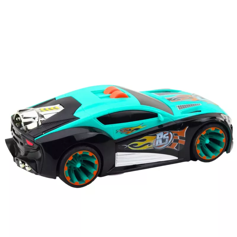 LEAN TOYS Rocket Race Car Rear Wheel Drive Lights Sounds