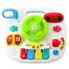LEAN TOYS Panel Interactive Table Educational Steering Wheel 2in1 Lights Sounds