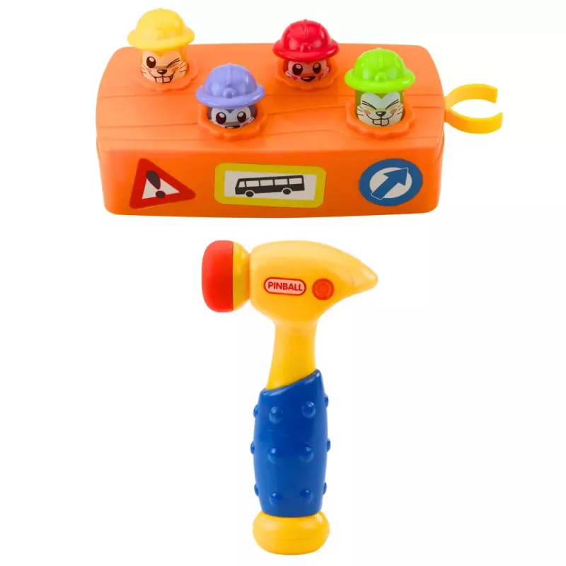 LEAN TOYS Interaktīvā rotaļlieta Krāsains āmurs Hamsteru ceļa darbi