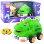 LEAN TOYS Remote Control RC Car For Toddlers Dinosaur Green