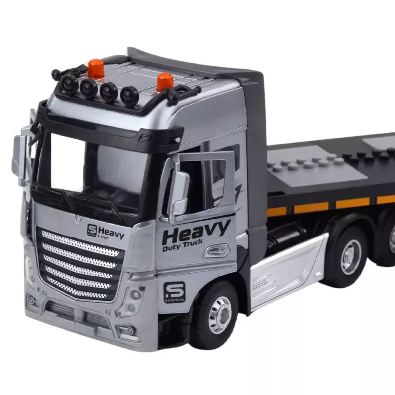 LEAN TOYS Ar tālvadību vadāms RC evakuators ar ekskavatoru, gaismām un skaņām 1:24