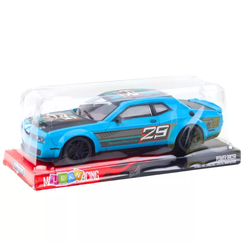 LEAN TOYS Aizmugurējo riteņu piedziņas sporta sacīkšu auto zils 1:16 RC