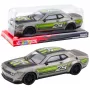 LEAN TOYS Aizmugurējo riteņu piedziņas sporta sacīkšu auto sudrabzaļš