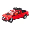 LEAN TOYS Bezceļu auto komplekts: sarkans evakuators un melns sporta auto 59cm