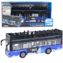LEAN TOYS City Bus Double Decker 1:16 Drive Lights Sounds Blue
