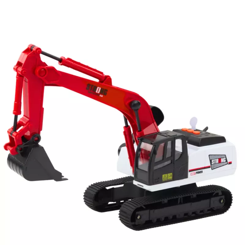 LEAN TOYS Kāpurķēžu Ekskavators ar Kustīgu Kausu un 360° Pagriežamu Kabīni 1:14 RC Celtniecības Transportlīdzeklis