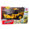 LEAN TOYS Road Roller Rotating Turning Lights Sounds Yellow
