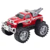 LEAN TOYS aizmugurējo riteņu piedziņas bezceļu glābšanas transportlīdzeklis ar sakabi, sarkans 27cm