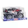 LEAN TOYS King aizmugurējo riteņu piedziņas bezceļu transportlīdzeklis sarkanā un melnā krāsā, 27 cm