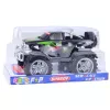 LEAN TOYS King aizmugurējo riteņu piedziņas bezceļu transportlīdzeklis zaļš un melns 27cm