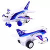 LEAN TOYS Battery Operated Passenger Plane with Lights, Sounds, and Drive Mix