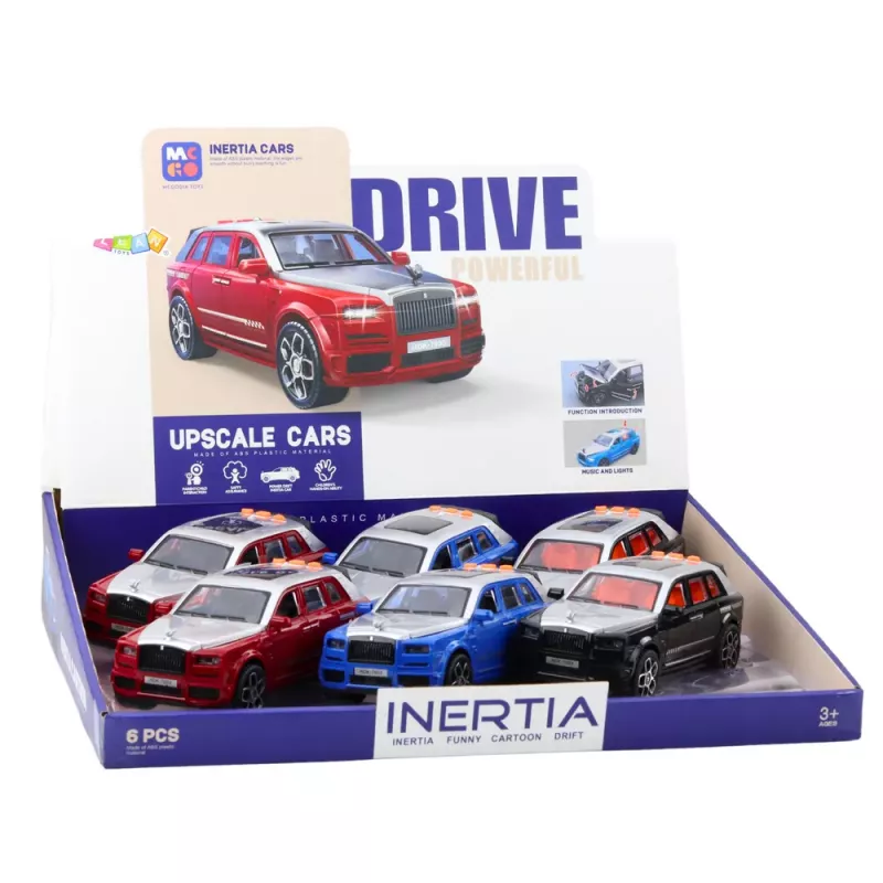 LEAN TOYS Passenger Car Masory Drive Opening Doors Lights Sounds Mix
