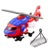 LEAN TOYS Glābšanas helikopters ar nestuvēm, āķi, vinču, piedziņu, gaismām, skaņām, miksu