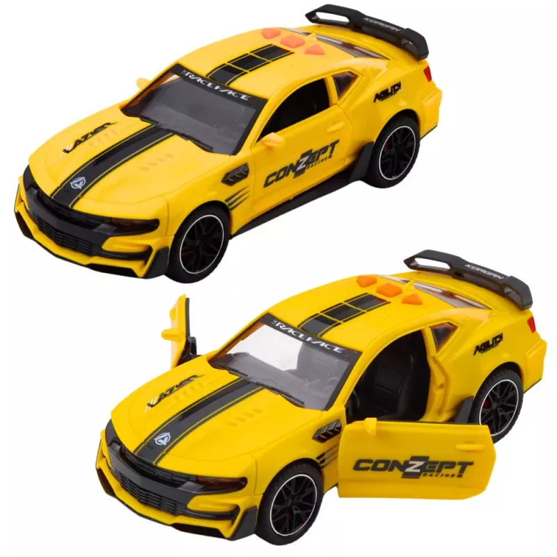 LEAN TOYS Sports Car Lazer 1:14 RC Auto ar Atveramām Durvīm, Gaismām, Skaņām