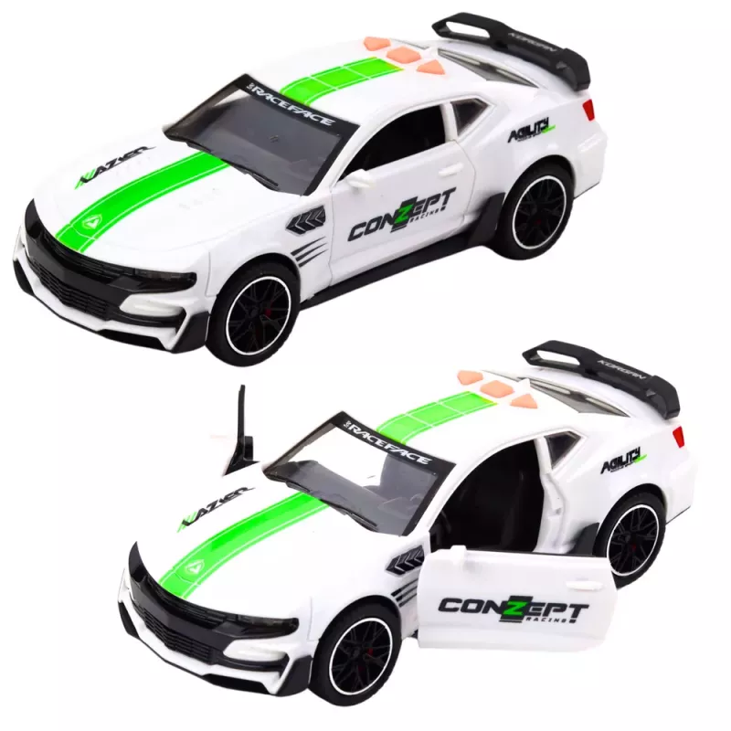 LEAN TOYS Sports Car Lazer 1:14 RC Auto ar Atveramām Durvīm, Gaismām, Skaņām