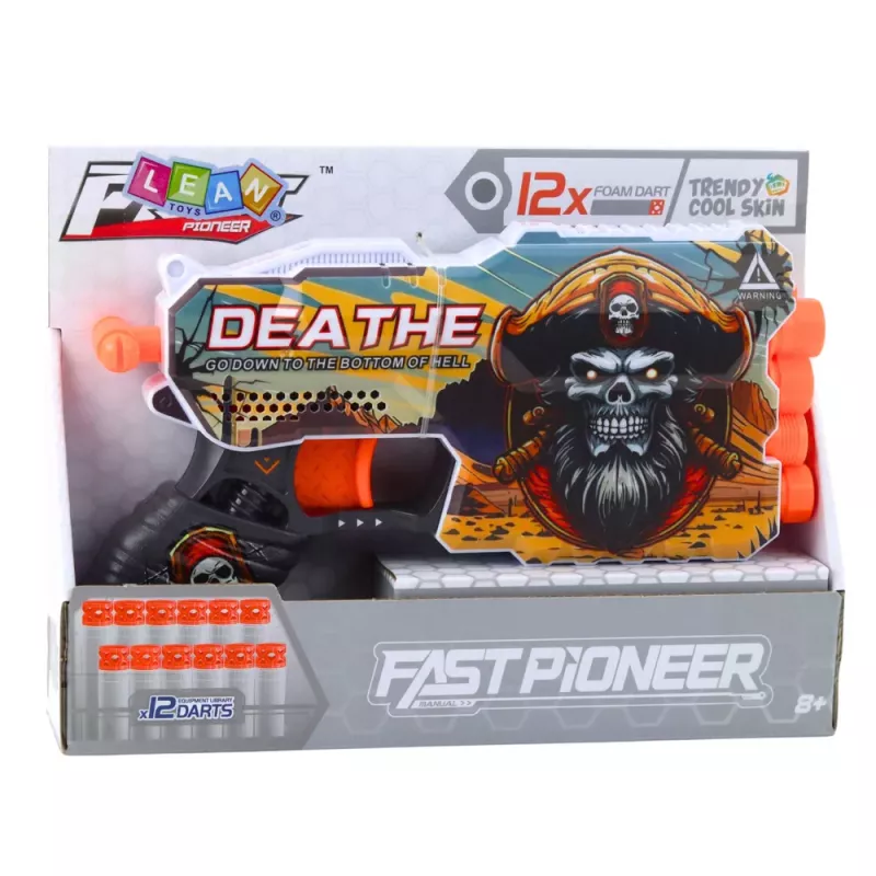 LEAN TOYS Pirate Foam Dart Gun Magazine for 4 Darts 12 pcs.
