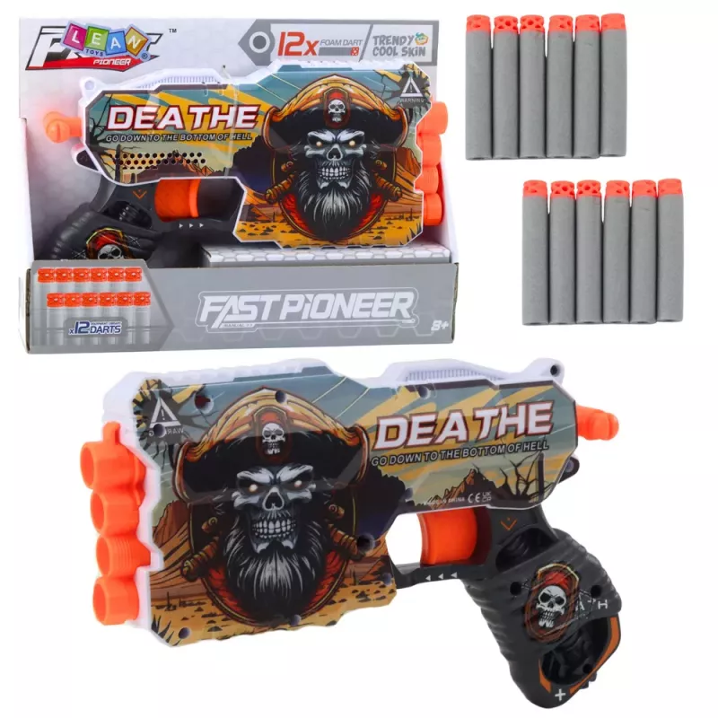 LEAN TOYS Pirate Foam Dart Gun Magazine for 4 Darts 12 pcs.