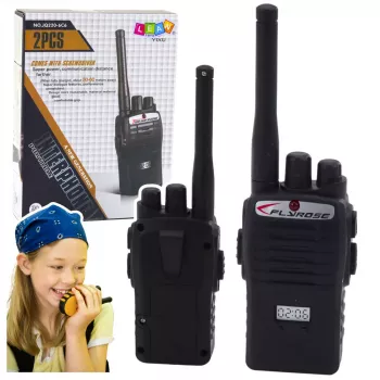 LEAN TOYS Bērnu rāciju komplekts, darbības rādiuss 50-60 m