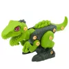 LEAN TOYS Dinozaurs Izjaucams un Saliekams T-Rex Zaļš ar Elektrisko Urbi DIY