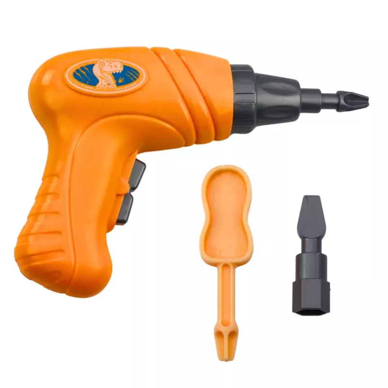 LEAN TOYS Dinozaurs Izjaucams un Saliekams T-Rex Zaļš ar Elektrisko Urbi DIY