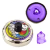 LEAN TOYS Flying Disc Unicorn Spinner Launcher Set Purple