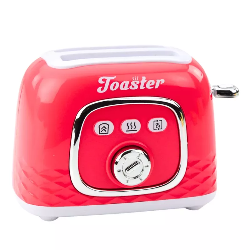 LEAN TOYS Virtuves ierīču komplekts Toaster Blender Gaismas Skaņas Rozā