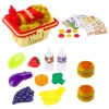 LEAN TOYS Shop Set Checkout Basket Food Products Lights Sounds Colorful