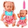 LEAN TOYS Baby Doll with Colorful Dress, Pony, Bottle, Sound