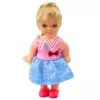 LEAN TOYS Mini leļļu komplekts ar diviem suņiem, gultu, barības bļodu