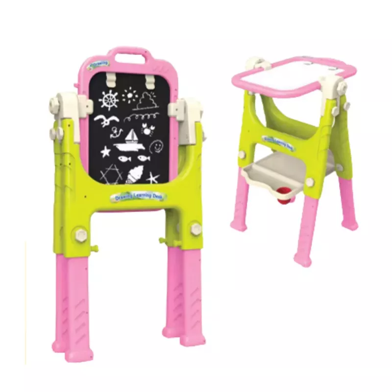 LEAN TOYS 5in1 Educational Board With Chair Multifunctional Accessories Pink