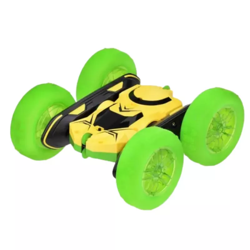 LEAN TOYS Remote Control Stunt Car RC 360° Green