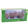LEAN TOYS Metāla lauksaimniecības traktors ar piekabi sarkans 1:18