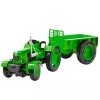 LEAN TOYS Metāla lauksaimniecības traktors ar piekabi zaļš 1:18