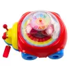 LEAN TOYS Ladybug Ride-on Pull Toy With Balls And Clock Colorful