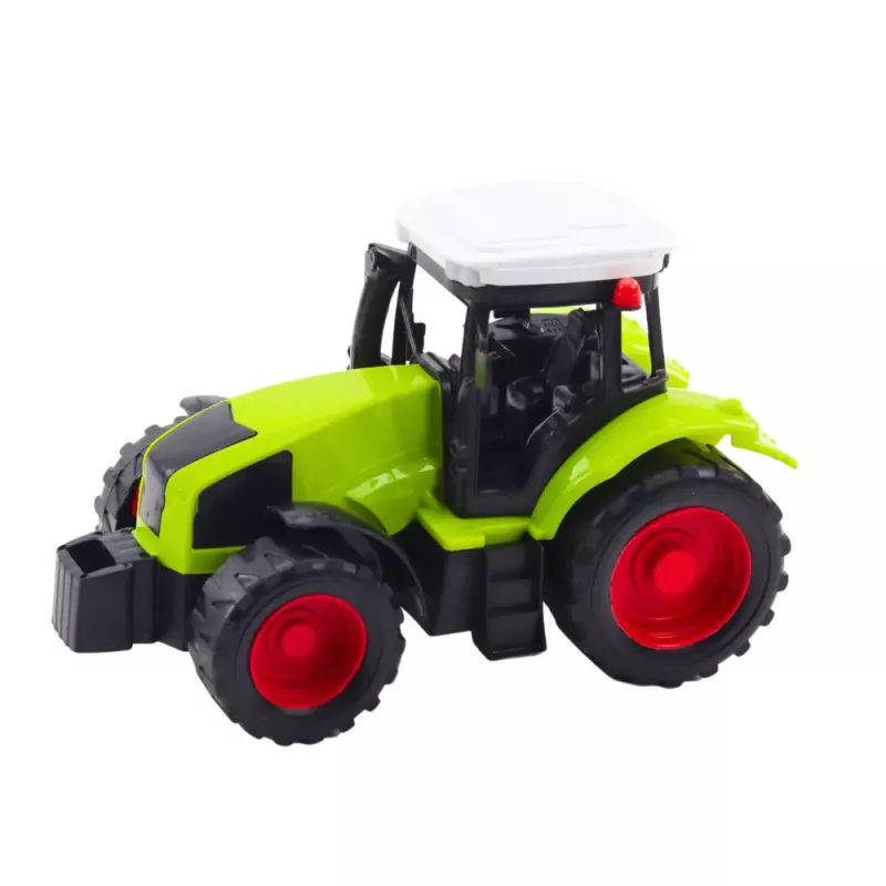 LEAN TOYS Lauksaimniecības traktora, piekabes un preses komplekts