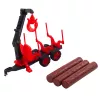 LEAN TOYS Lauksaimniecības traktors ar HDS piekabi kokmateriālu transportēšanai
