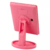 LEAN TOYS Cosmetic Mirror 16 LED Diodes With Stand Adjustable Pink