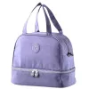 LEAN Thermal Insulating Breakfast Bag ar regulējamu siksnu, violeta, 27 cm