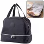 LEAN Thermal Insulating Breakfast Bag ar regulējamu siksnu Melns 27cm
