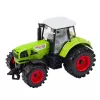 LEAN TOYS Traktors ar piekabi, berzes piedziņa, atverams pārsegs, durvis, zaļš